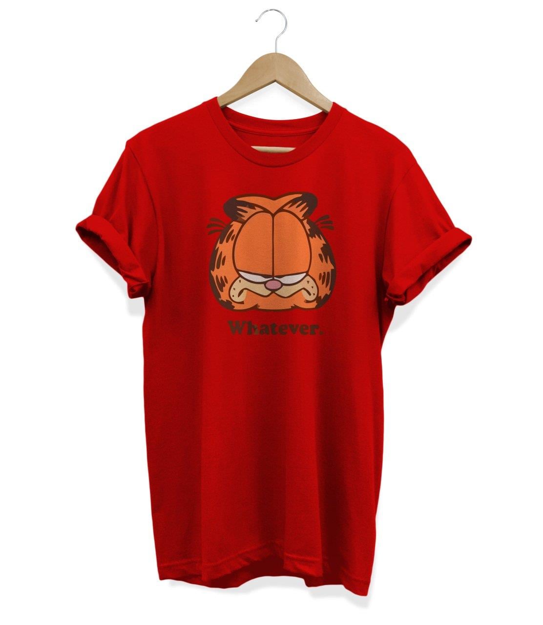 Widi Garfield Baskılı T-Shirt Kırmızı