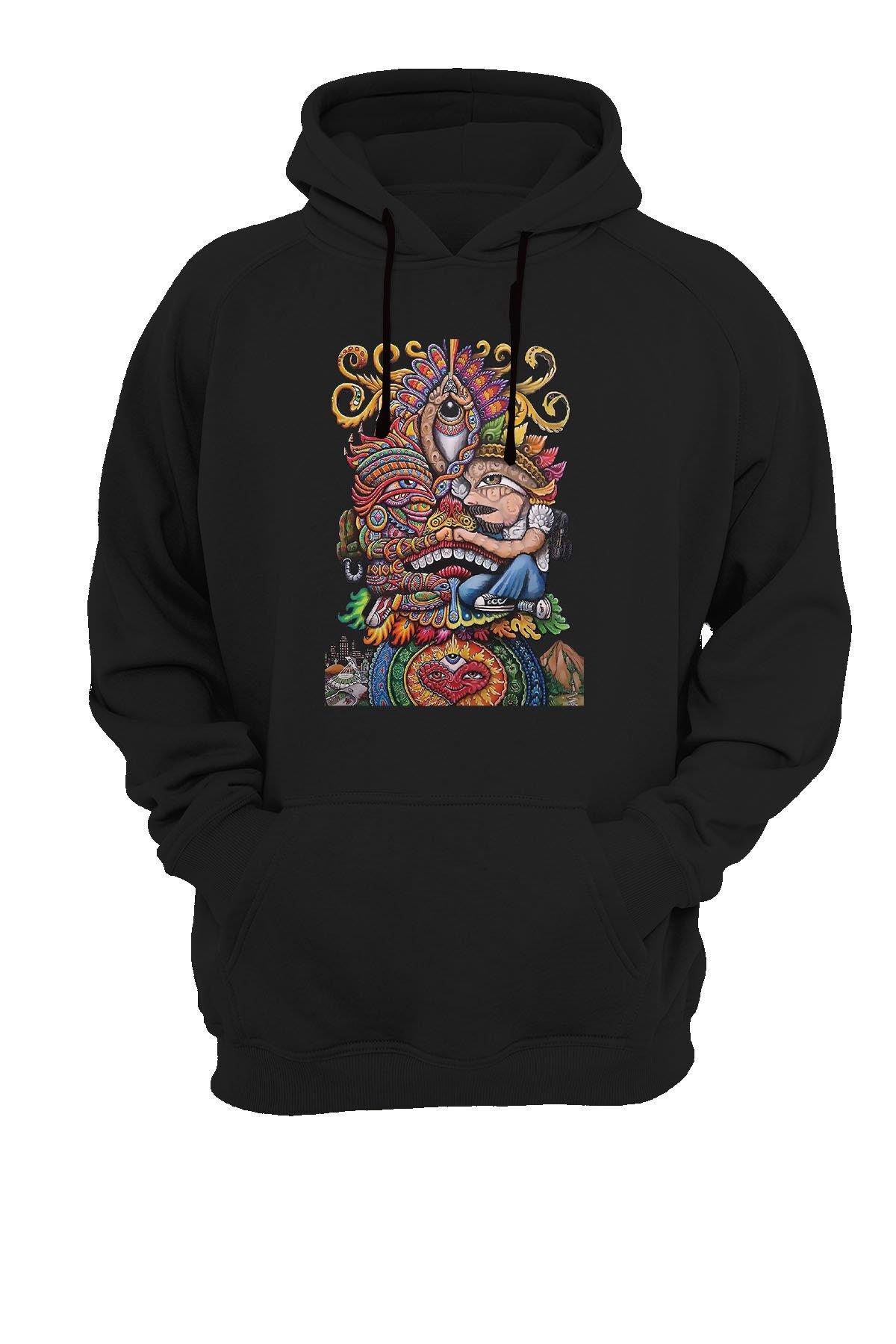Widi Göz Baskılı Sweatshirt Siyah