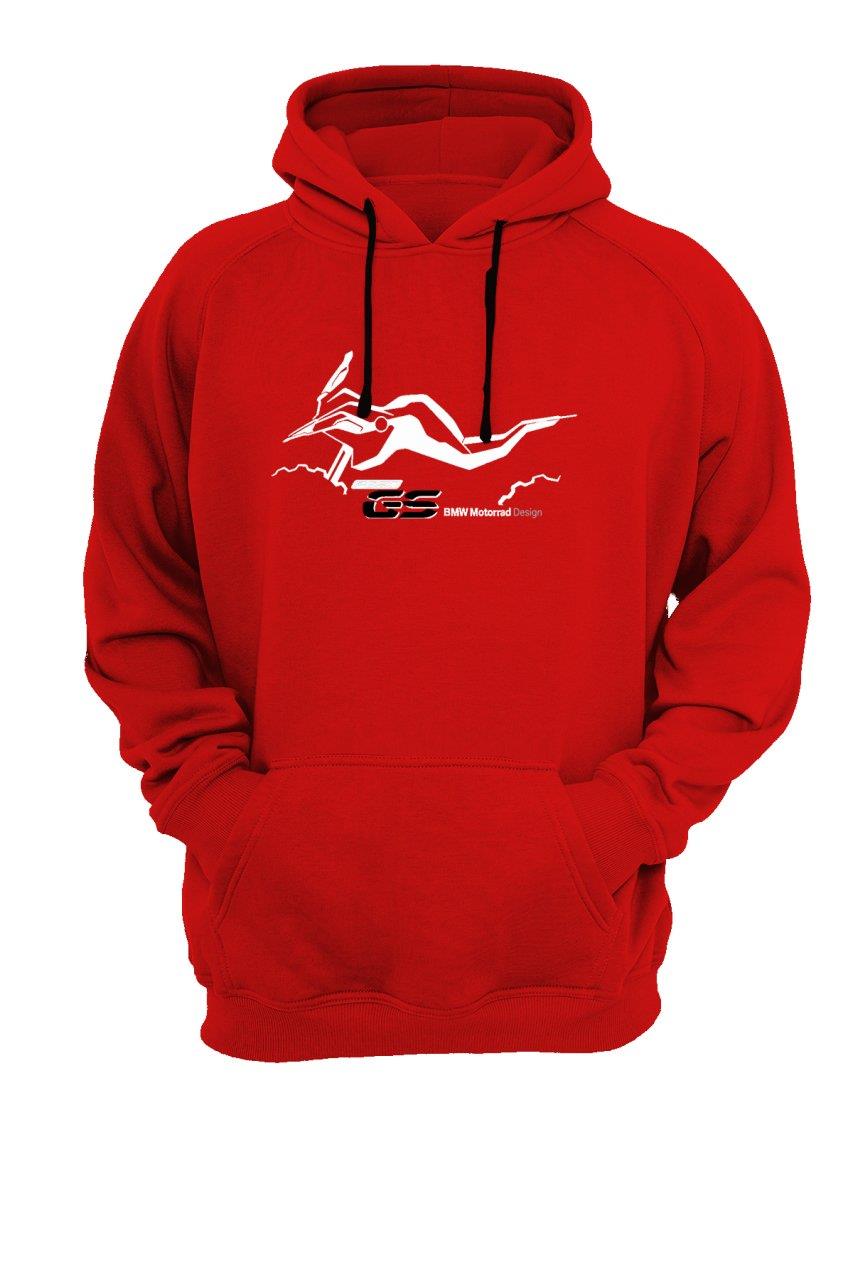 Widi GS BMW Baskılı sweatshirt Kırmızı