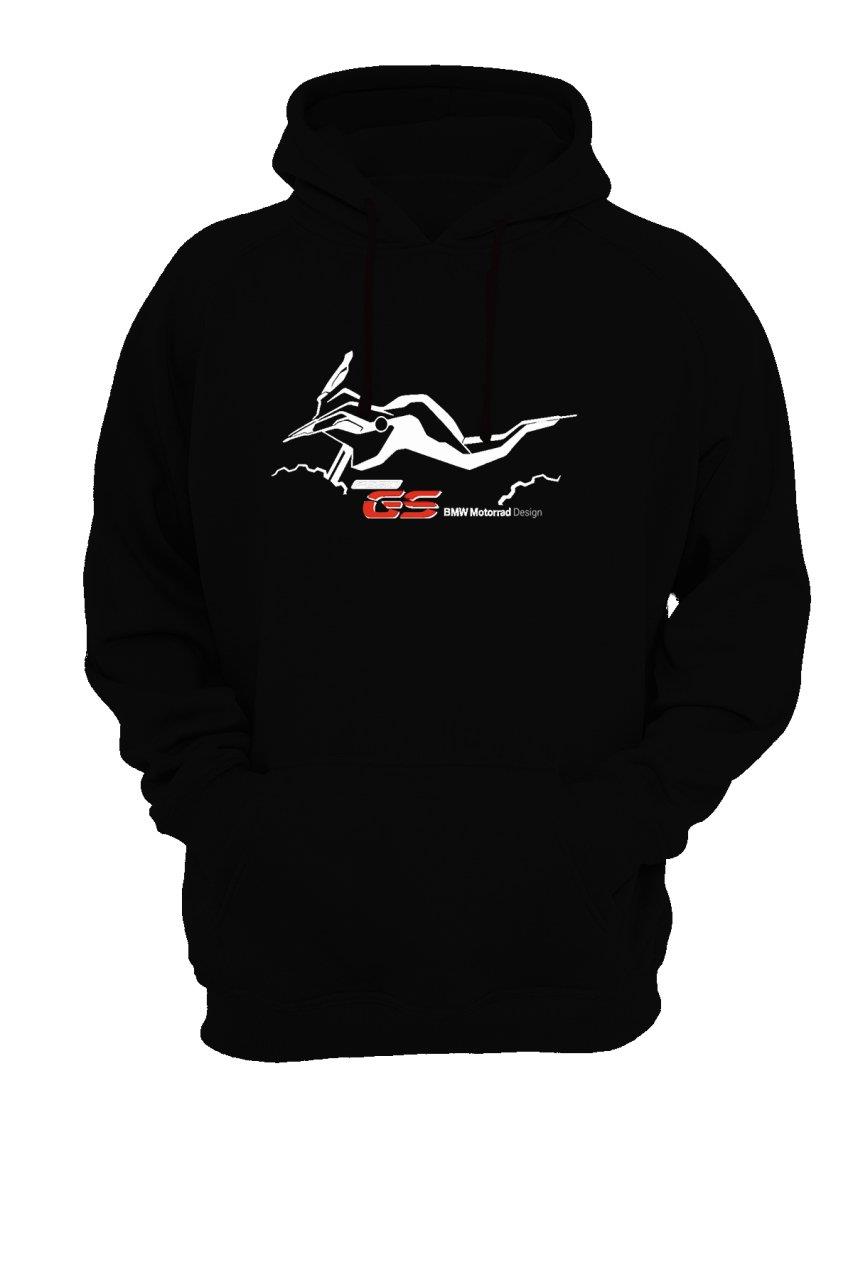 Widi GS BMW Baskılı sweatshirt Siyah