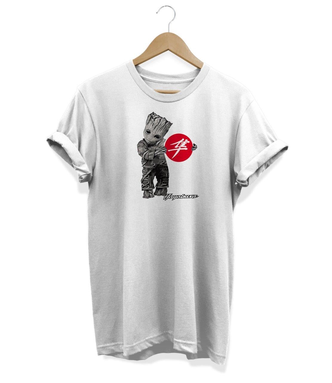 Widi Hayabusa Groot Baskılı T_Shirt Beyaz