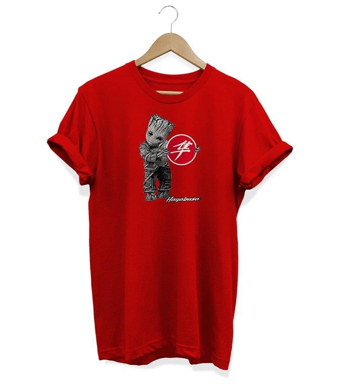Widi Hayabusa Groot Baskılı T_Shirt Kırmızı