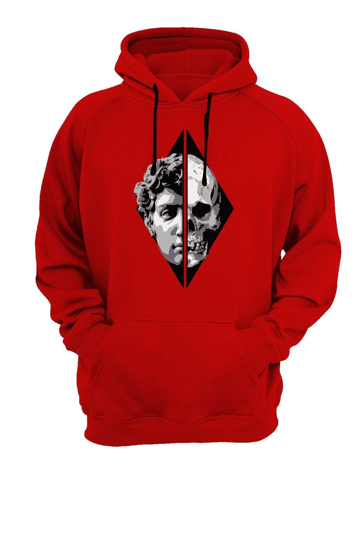 Widi Heykel Baskılı Sweatshirt Siyah