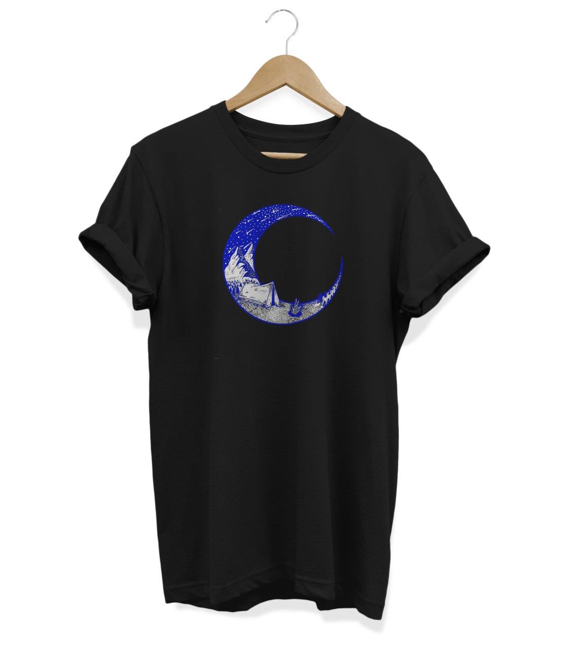 Widi Hilal Baskılı T-Shirt Siyah