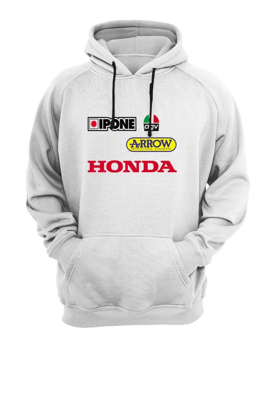 Widi Honda Baskılı Sweatshirt Beyaz