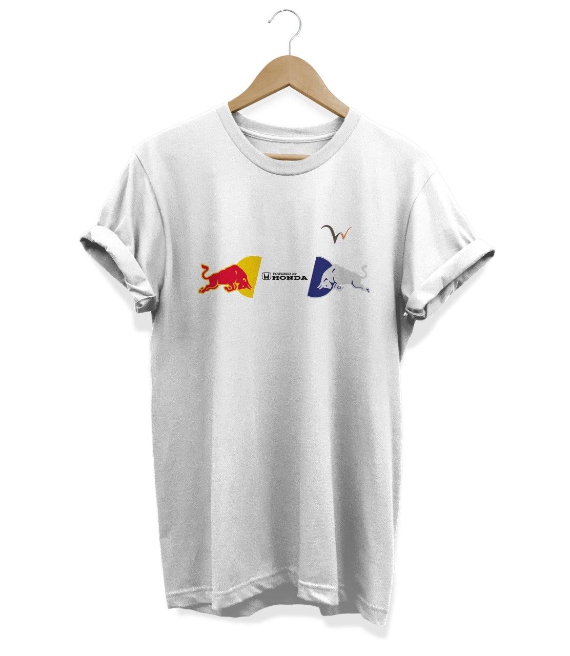 Widi Honda Baskılı T_Shirt Beyaz