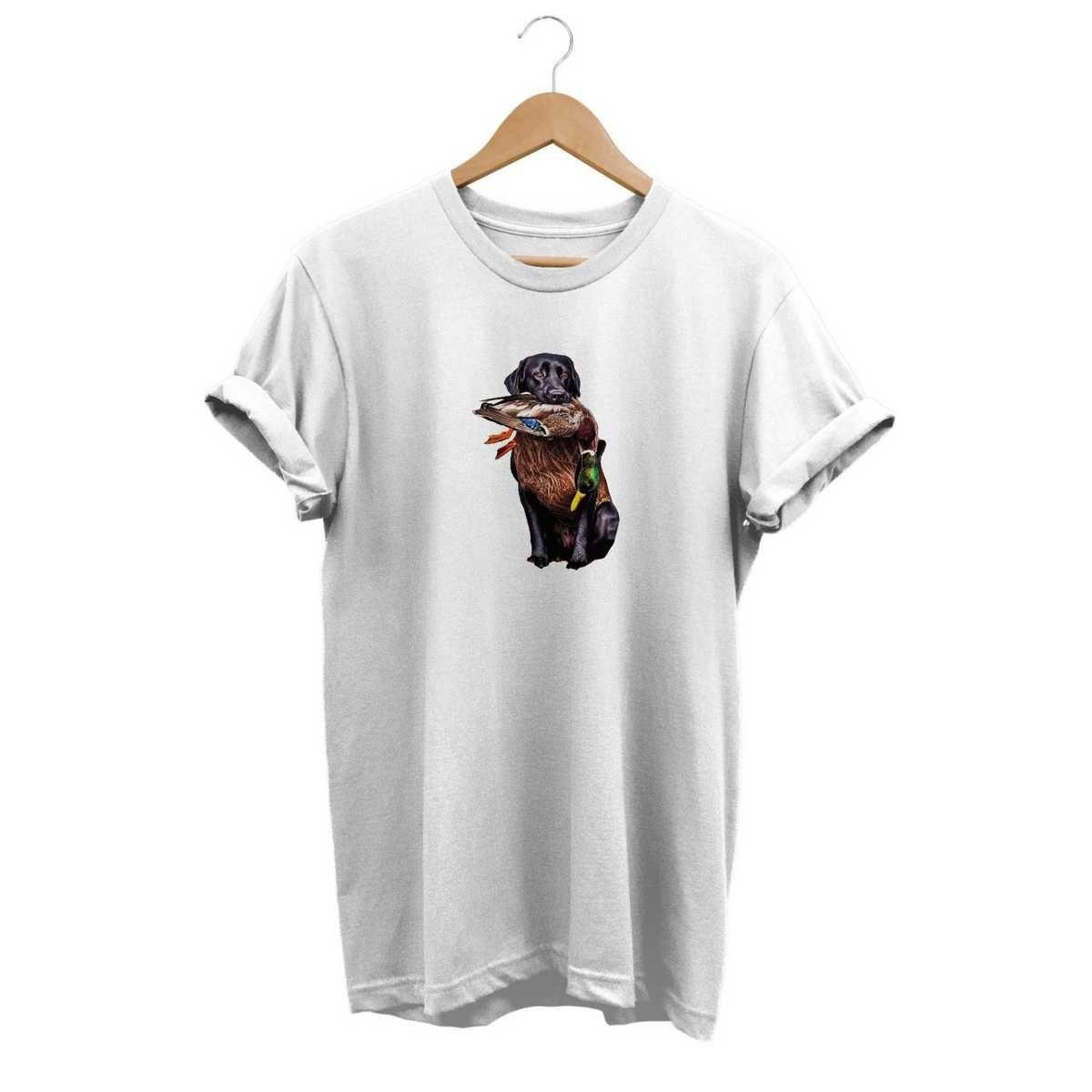 Widi Hunting Dog Baskılı T-Shirt Beyaz