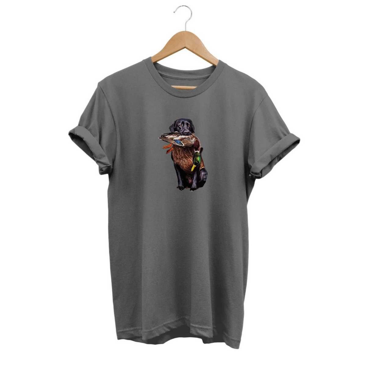 Widi Hunting Dog Baskılı T-Shirt Gri