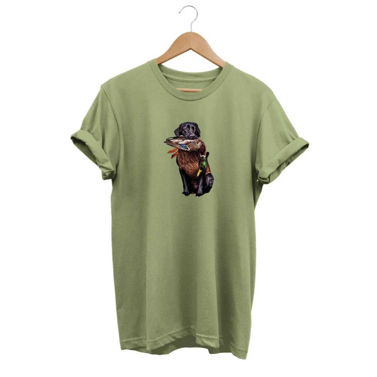 Widi Hunting Dog Baskılı T-Shirt Haki