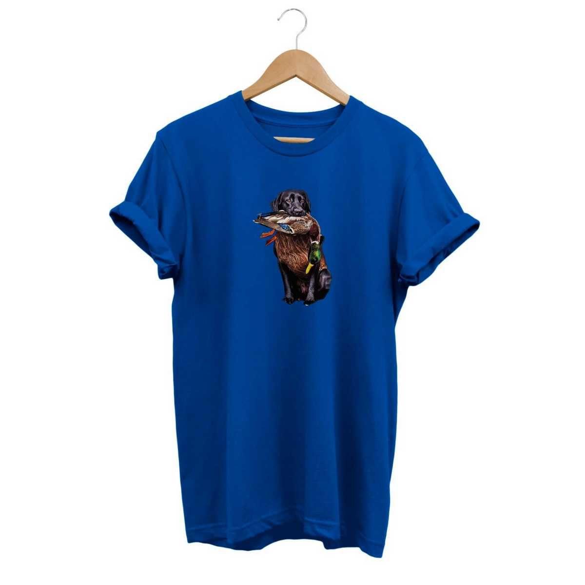 Widi Hunting Dog Baskılı T-Shirt Mavi