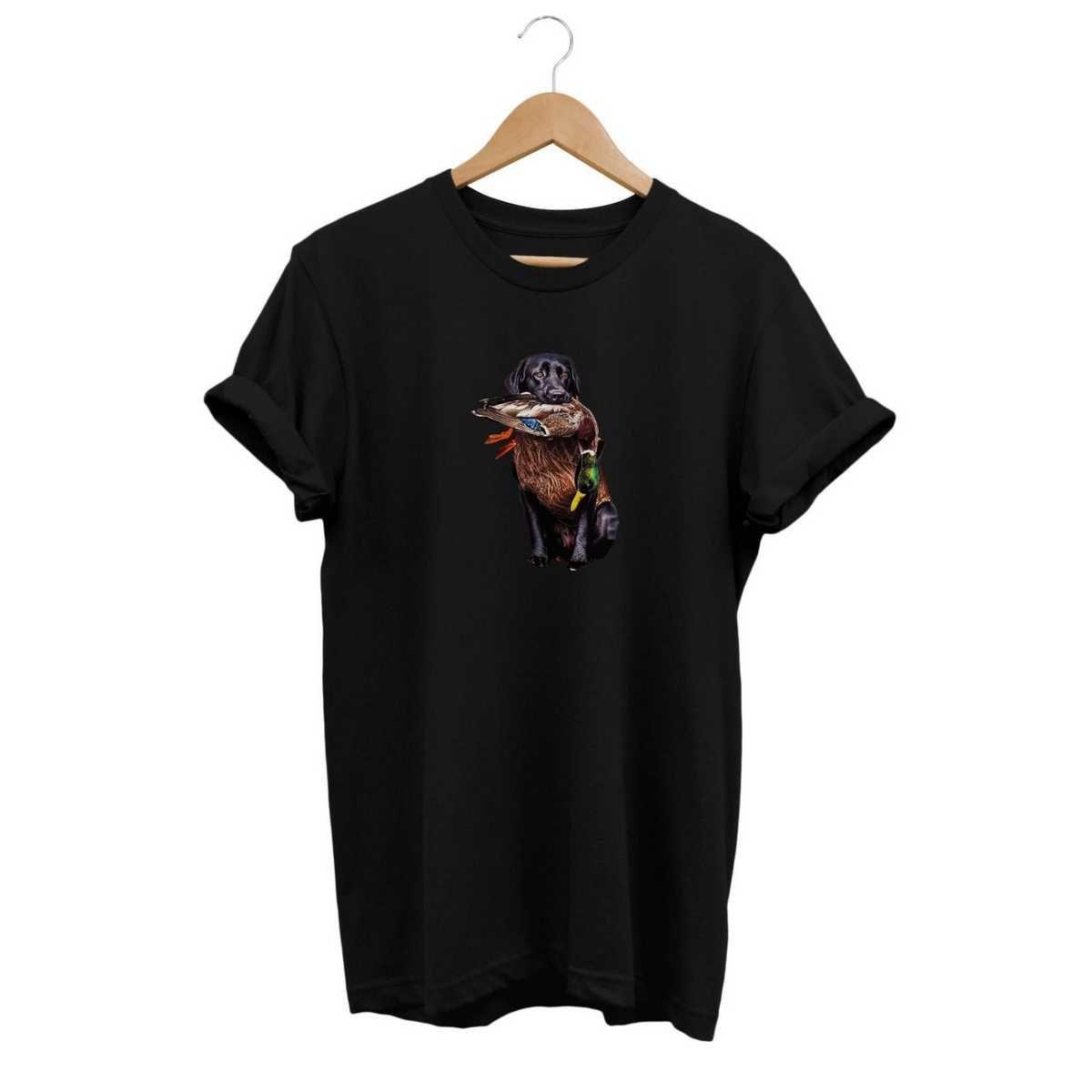 Widi Hunting Dog Baskılı T-Shirt Siyah
