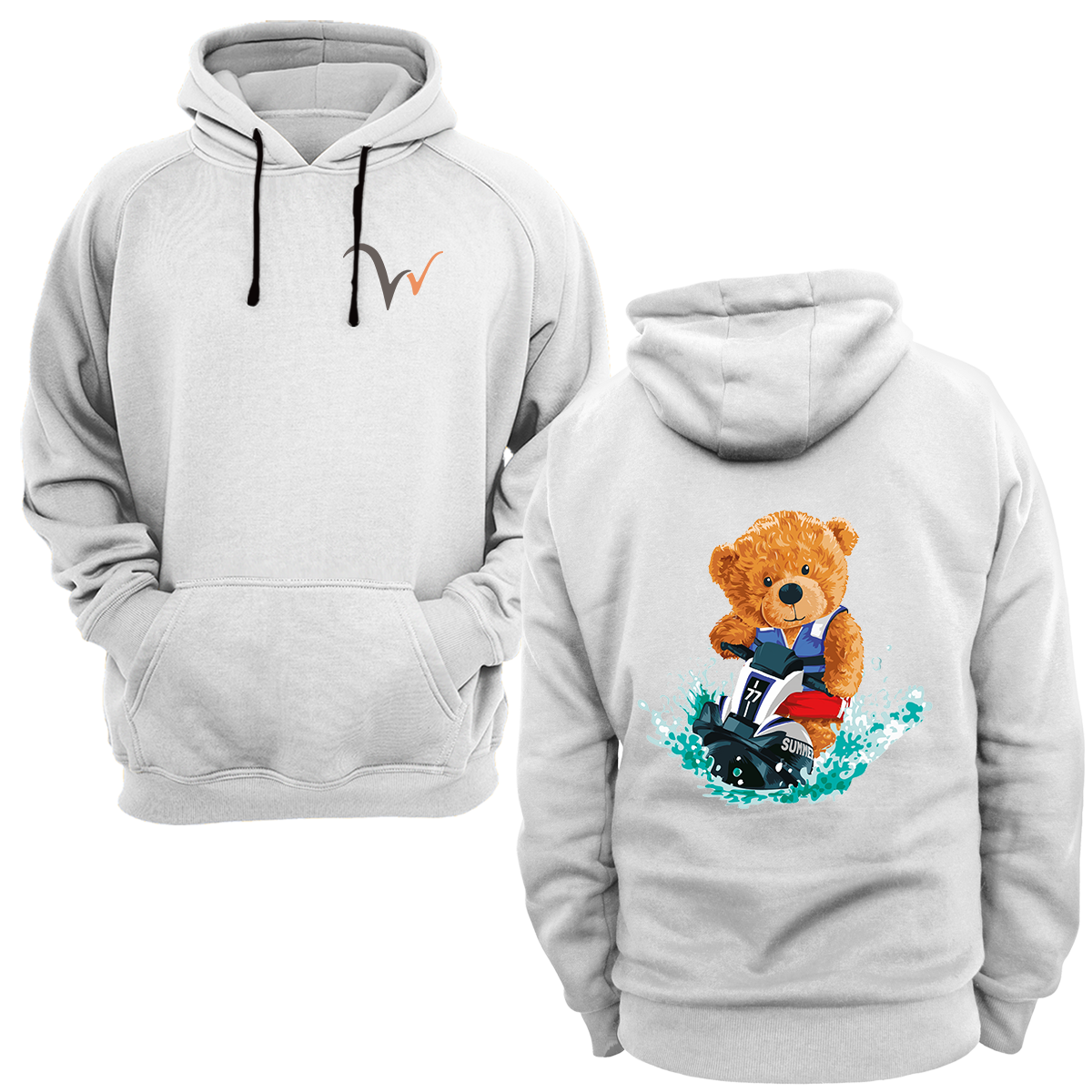 Widi Jet Ski Baskılı Sweatshirt Siyah