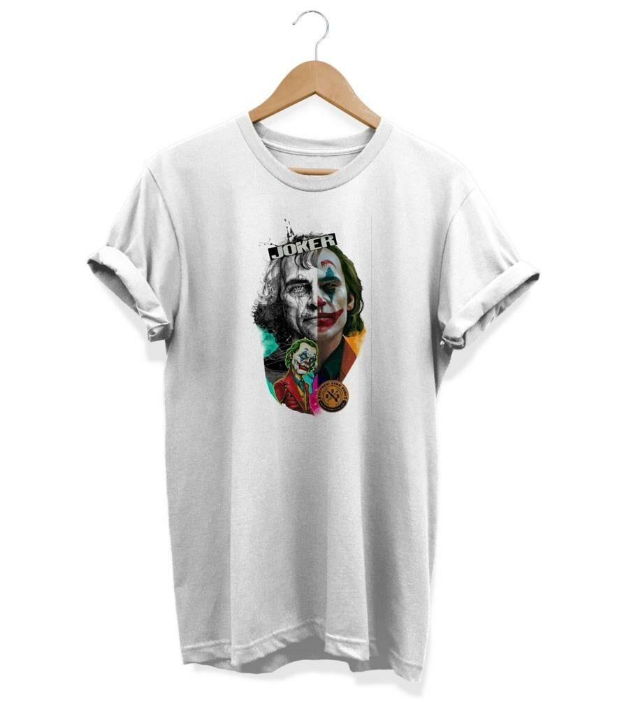 Widi Joker Baskılı T-Shirt Beyaz