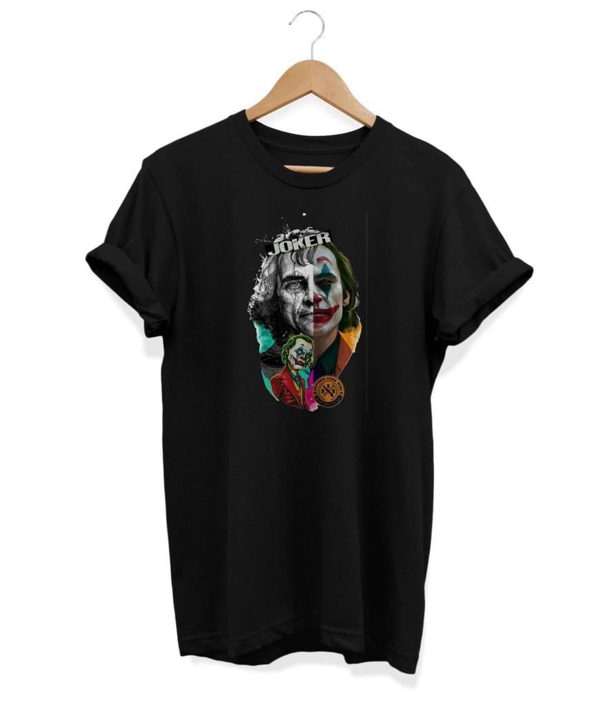 Widi Joker Baskılı T-Shirt Siyah