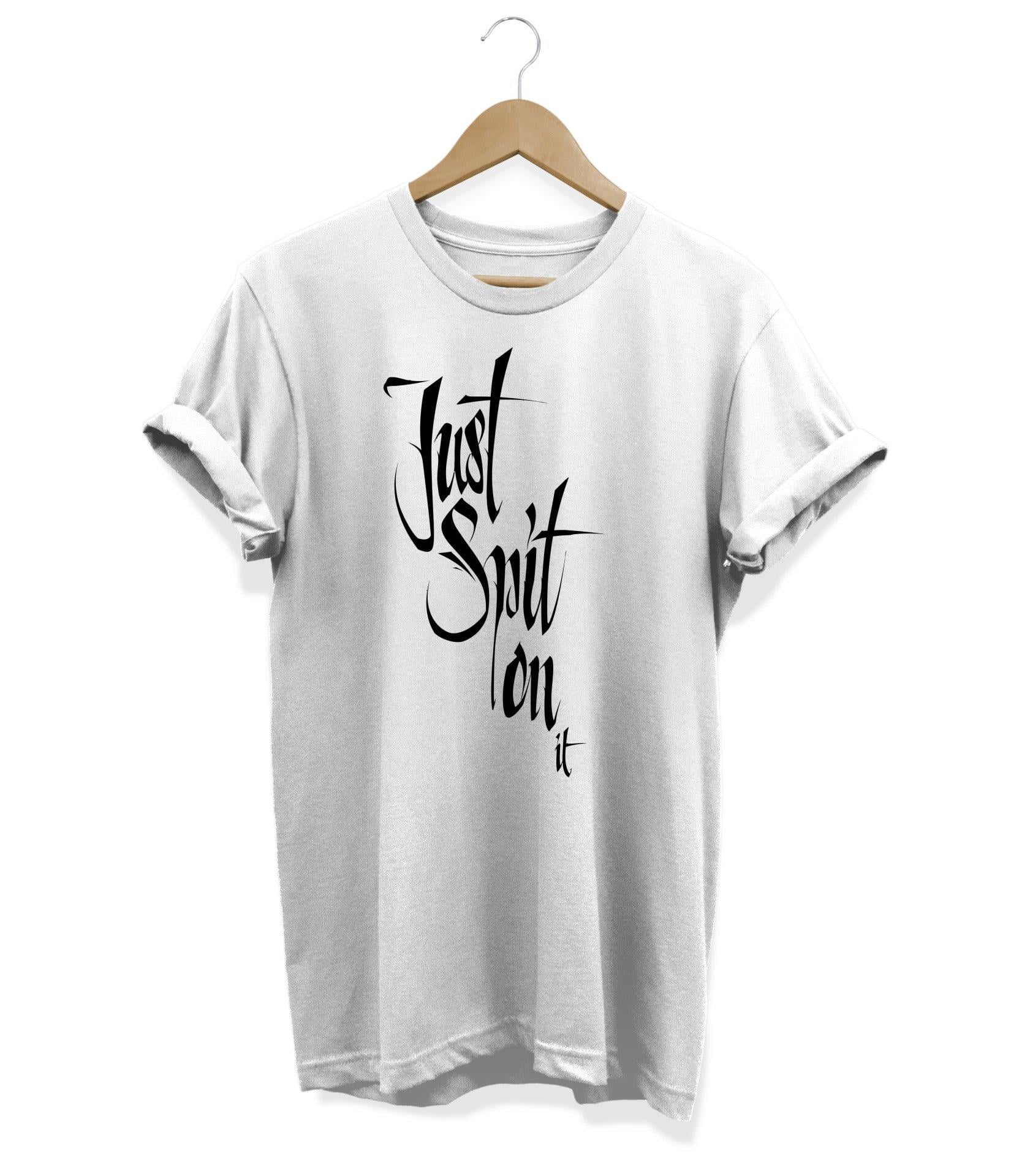 Widi Just Spit Baskılı T-Shirt Beyaz
