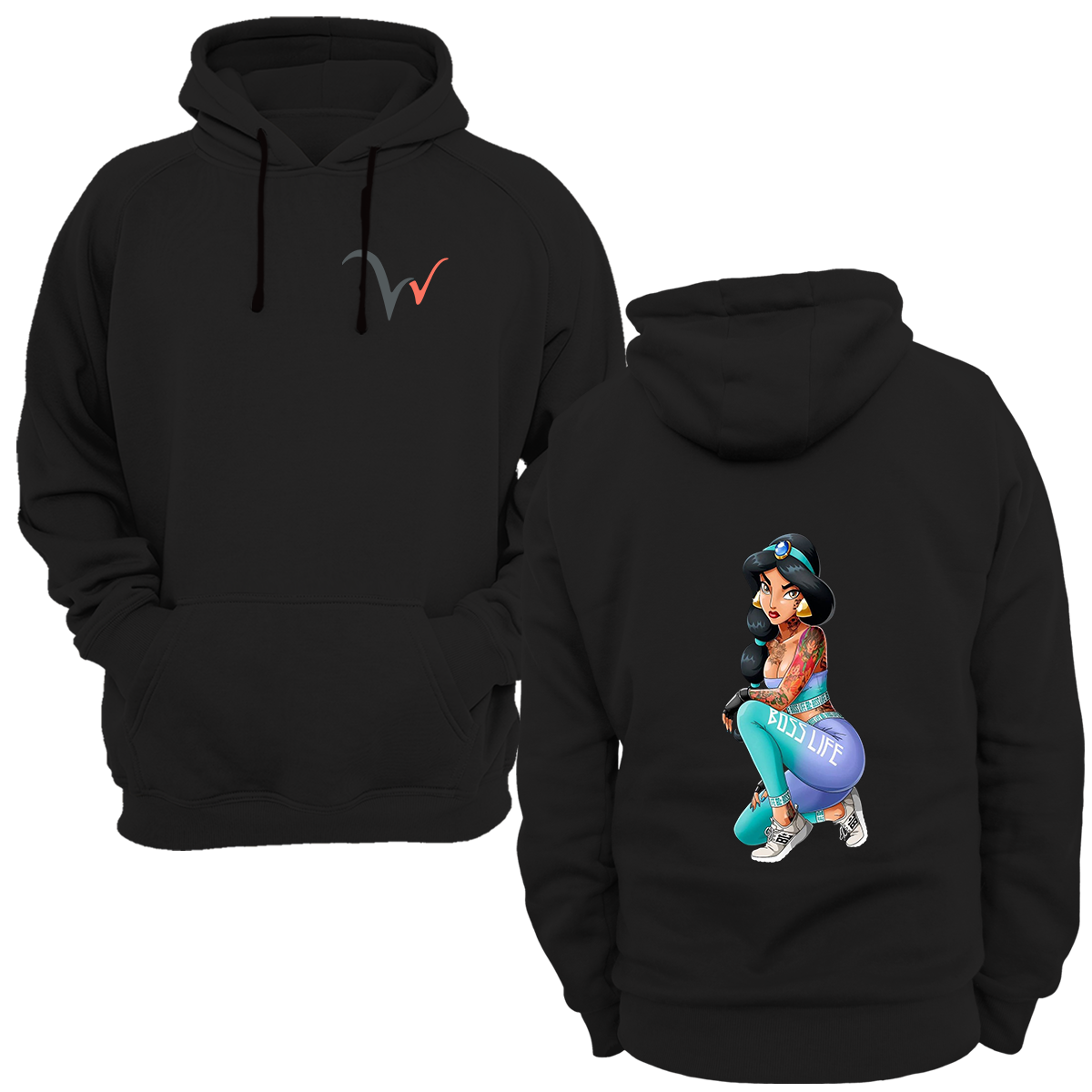 Widi Kadın Baskılı Sweatshirt Siyah