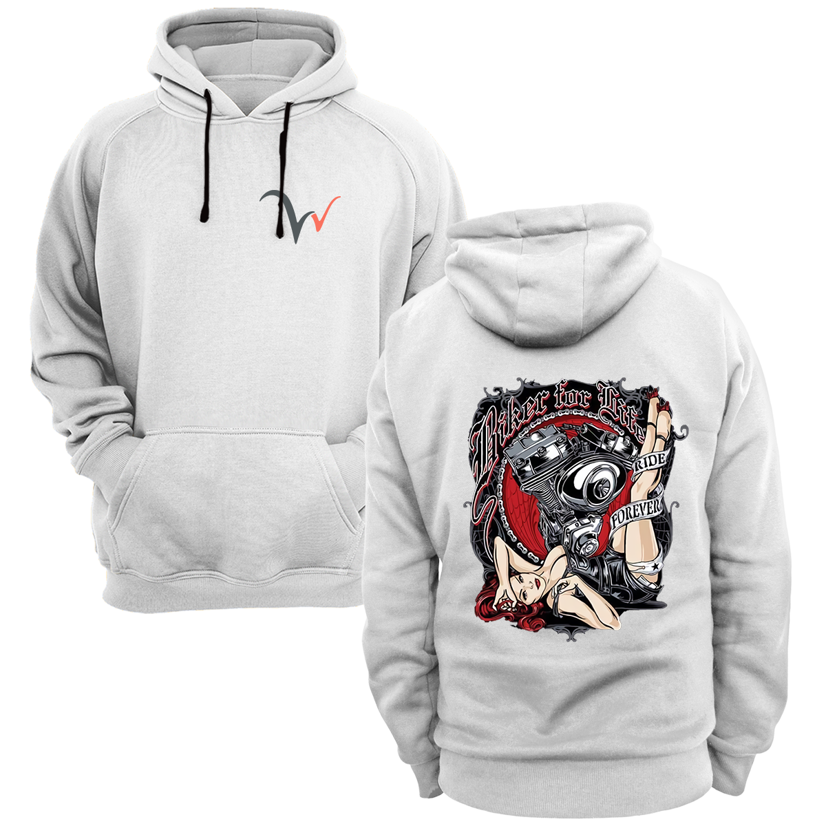 Widi Kadın Frover Baskılı Sweatshirt Beyaz