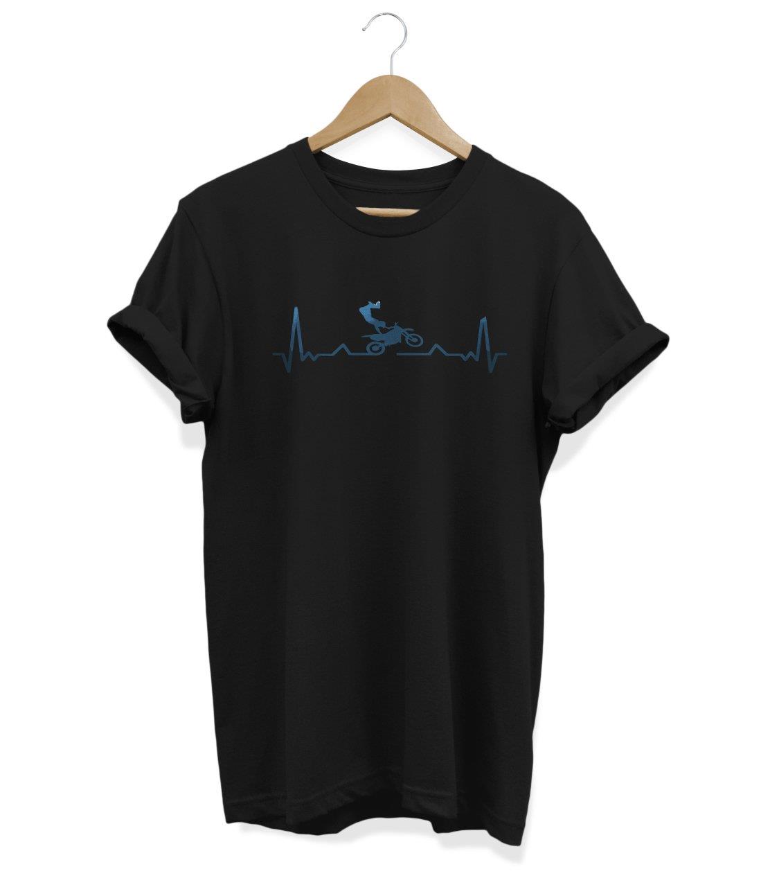 Widi Kalp Atışı Baskılı T-Shirt Siyah