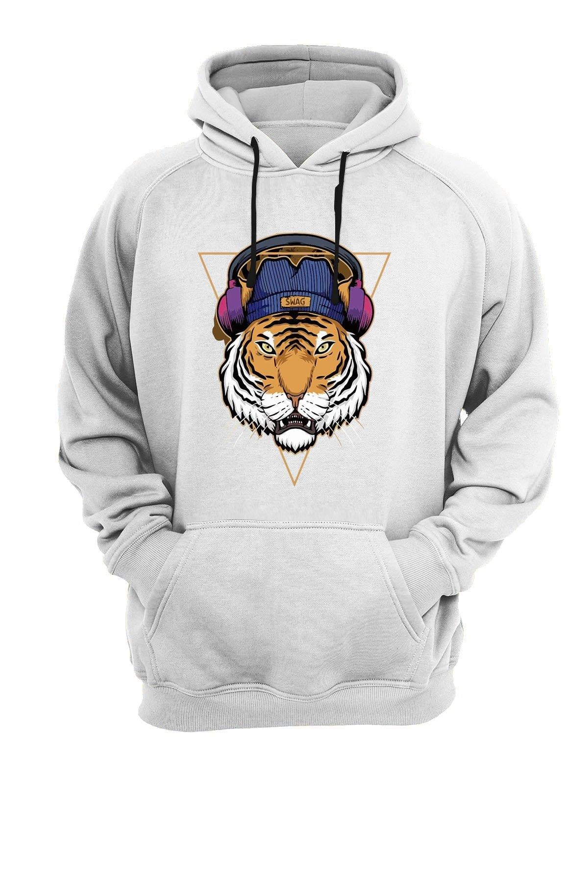 Widi Kaplan Baskılı Sweatshirt Beyaz
