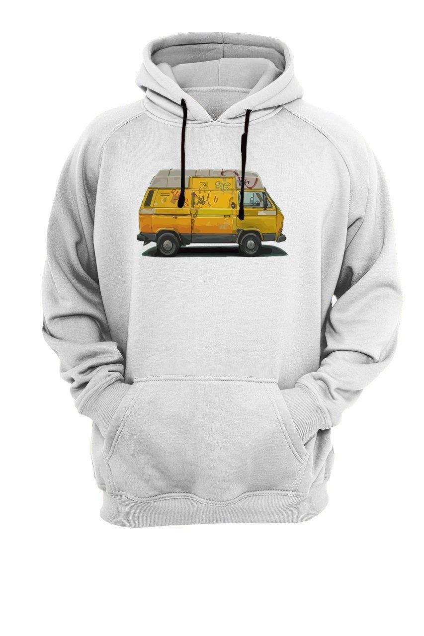 Widi Karavan Baskılı Sweatshirt Beyaz