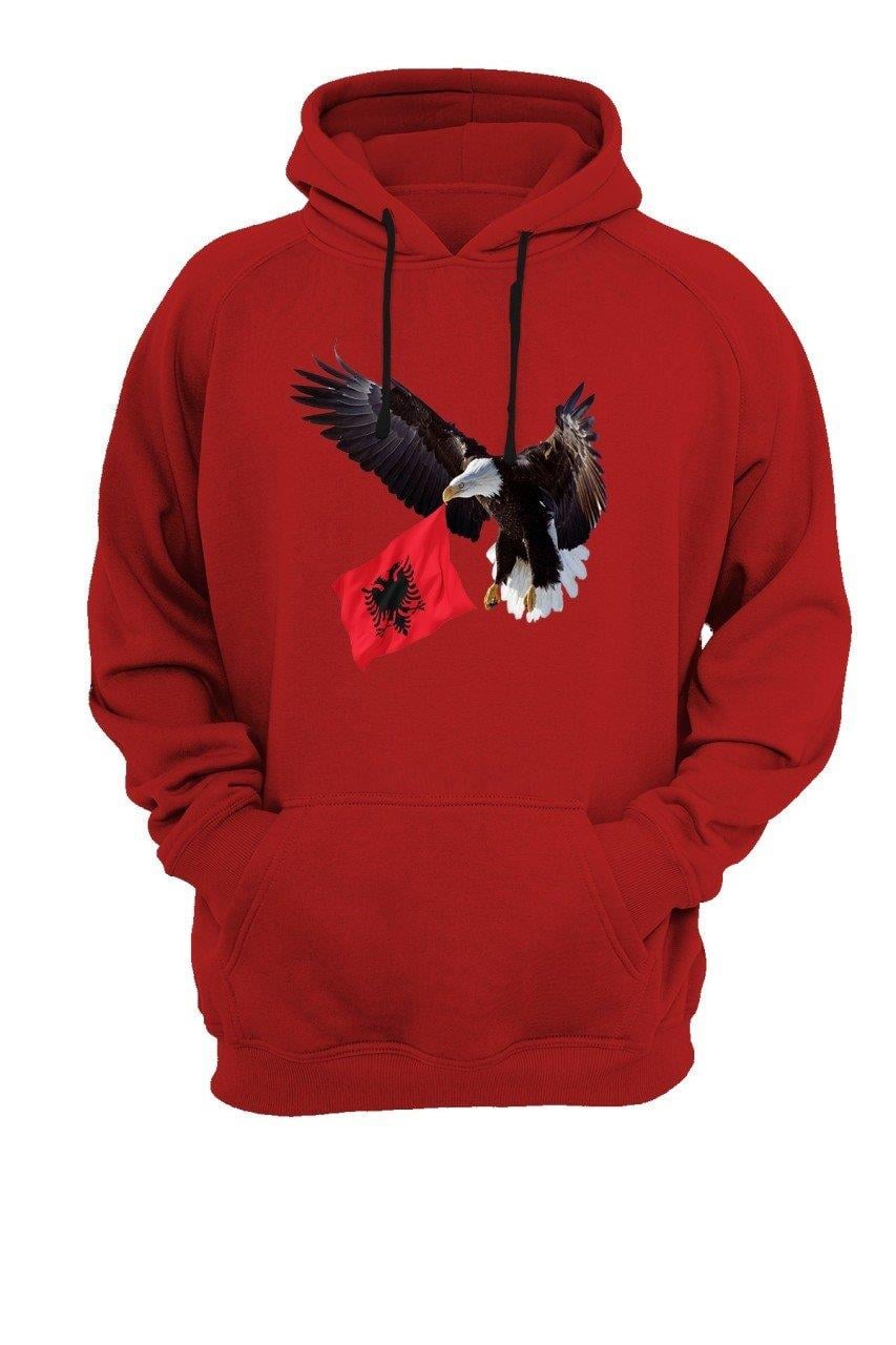 Widi Kartal Baskılı Sweatshirt Kırmızı
