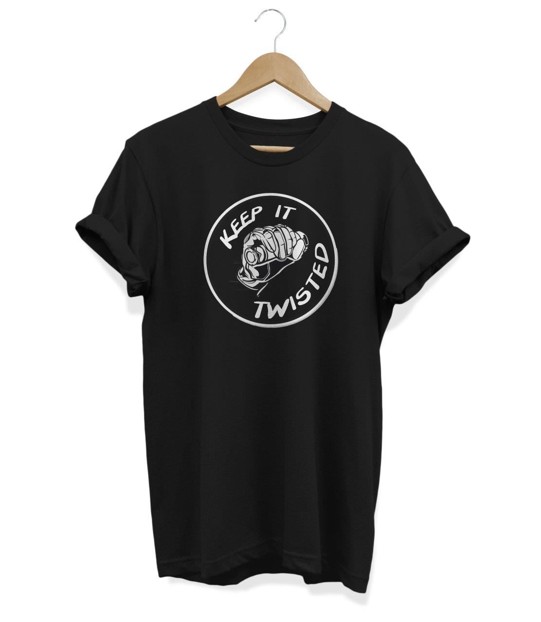 Widi Keep It Twisted Baskılı T-Shirt Siyah