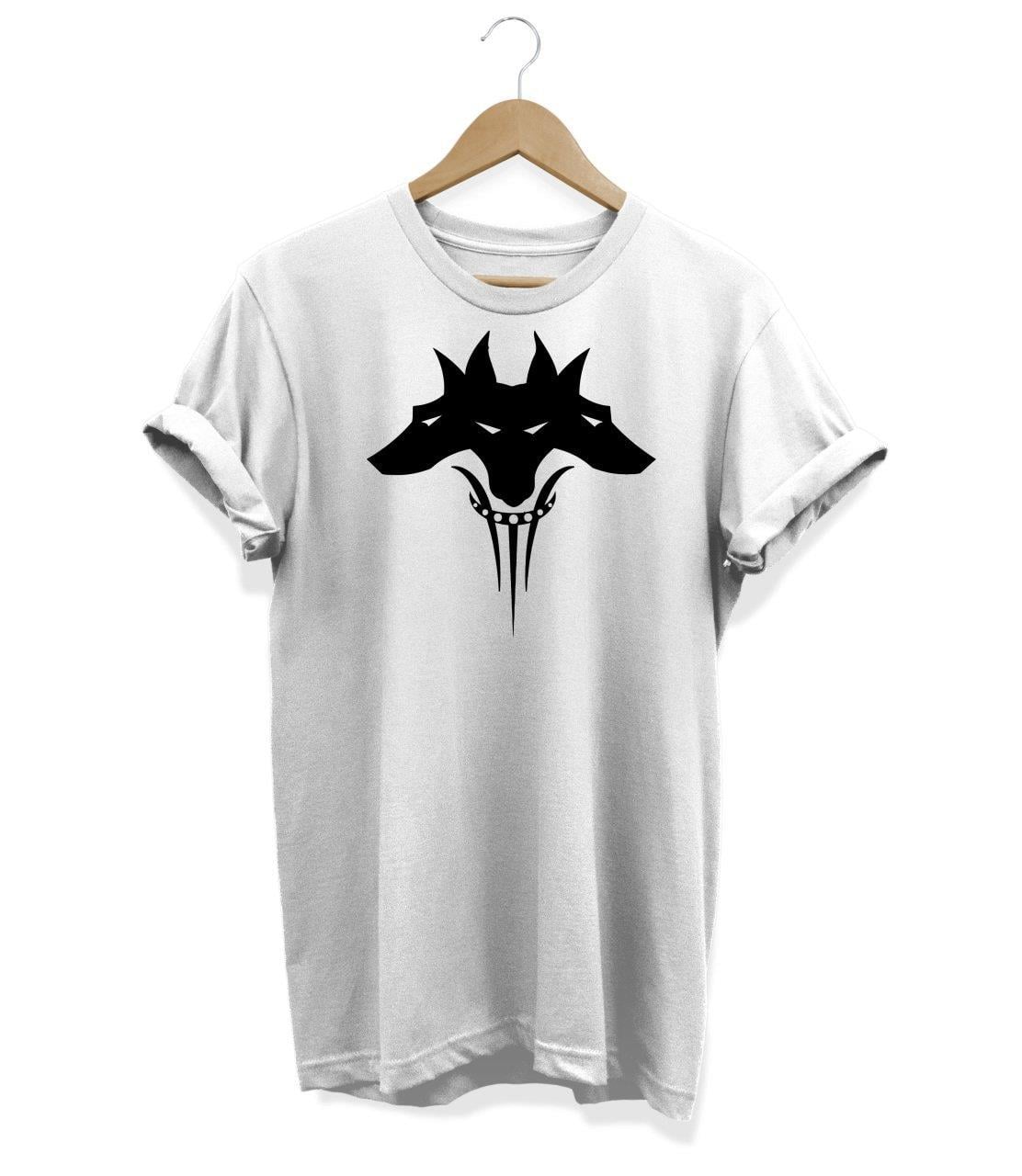 Widi Kerberos Baskılı T-Shirt Beyaz