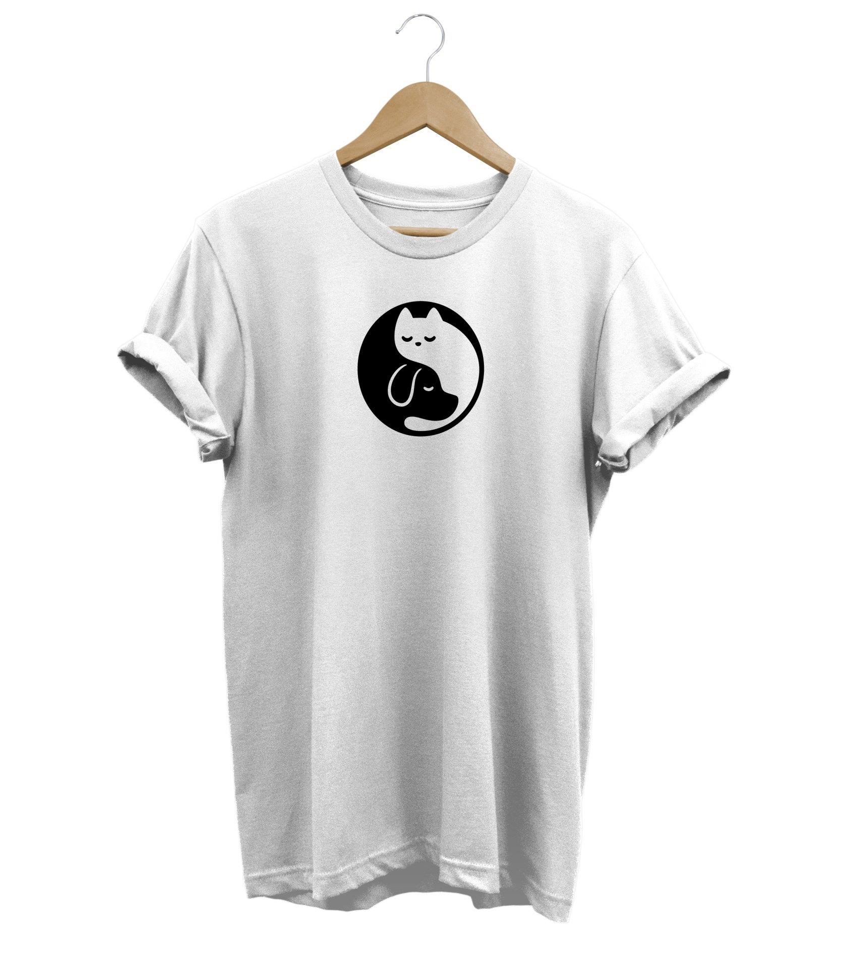 Widi Köpek Baskılı T-Shirt Beyaz