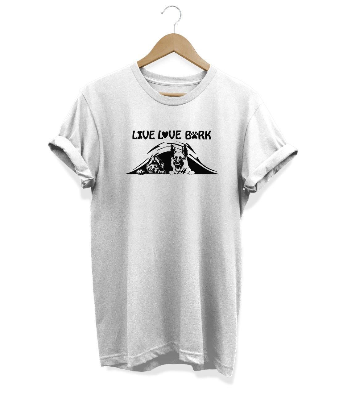Widi Köpek Baskılı T-Shirt Beyaz