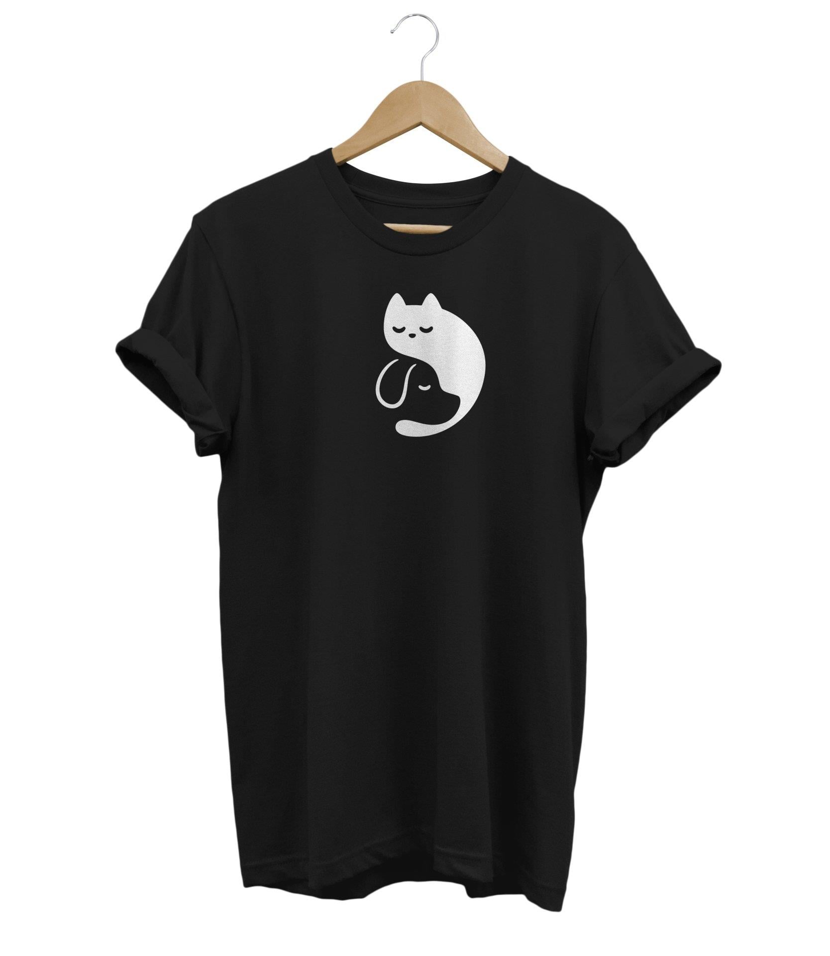 Widi Köpek Baskılı T-Shirt Siyah