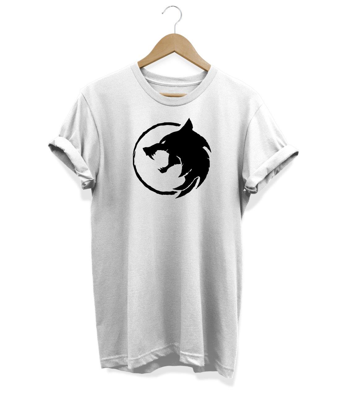 Widi Kurt Baskılı T-Shirt Beyaz