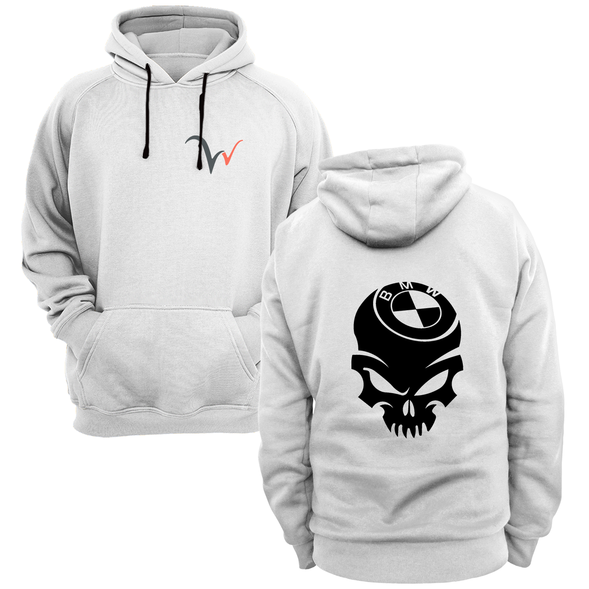 Widi Kurukafa Baskılı Sweatshirt Beyaz