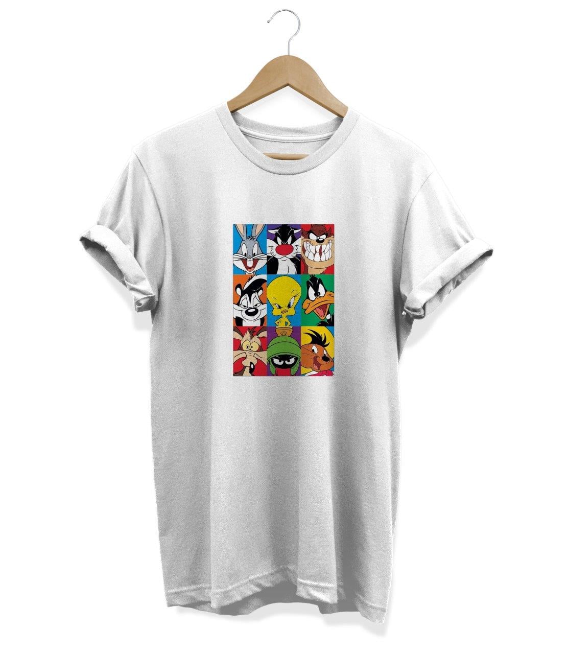 Widi Looney Tunes Baskılı T-Shirt Beyaz