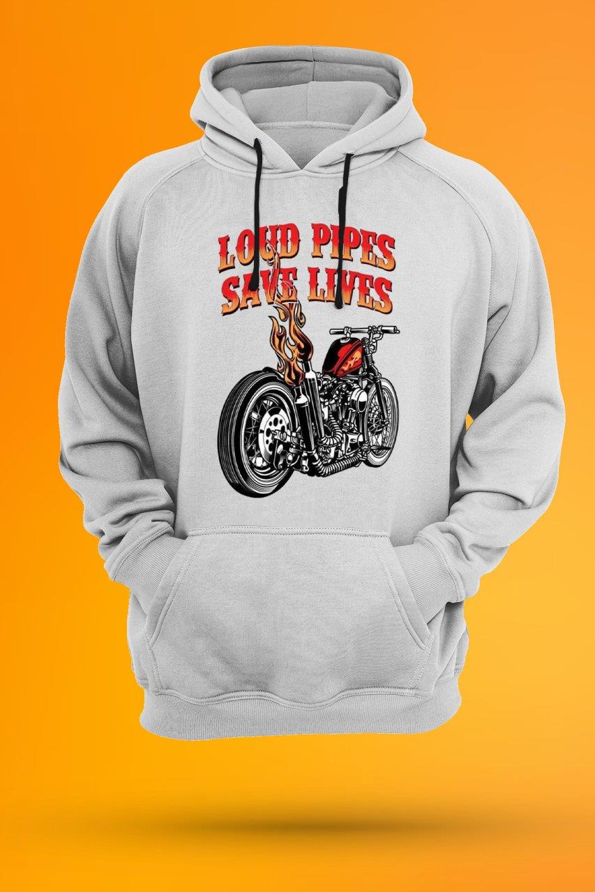 Widi Loud Pipes Save Lives Sweatshirt Beyaz