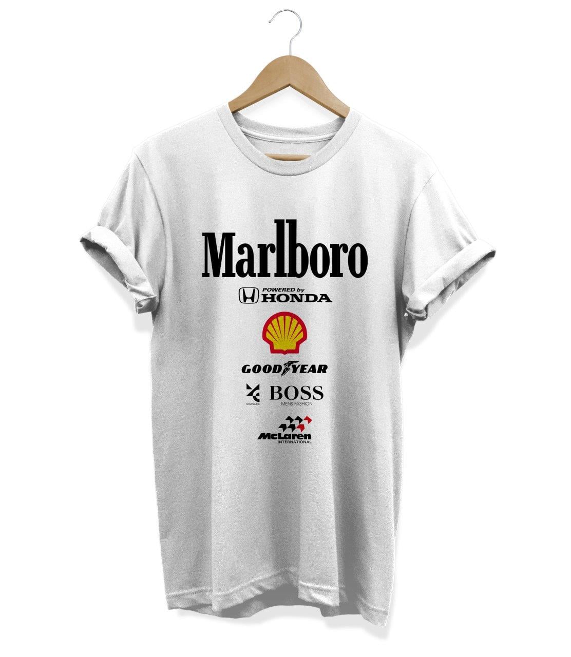 Widi Mc Laren Baskılı T-Shirt Beyaz