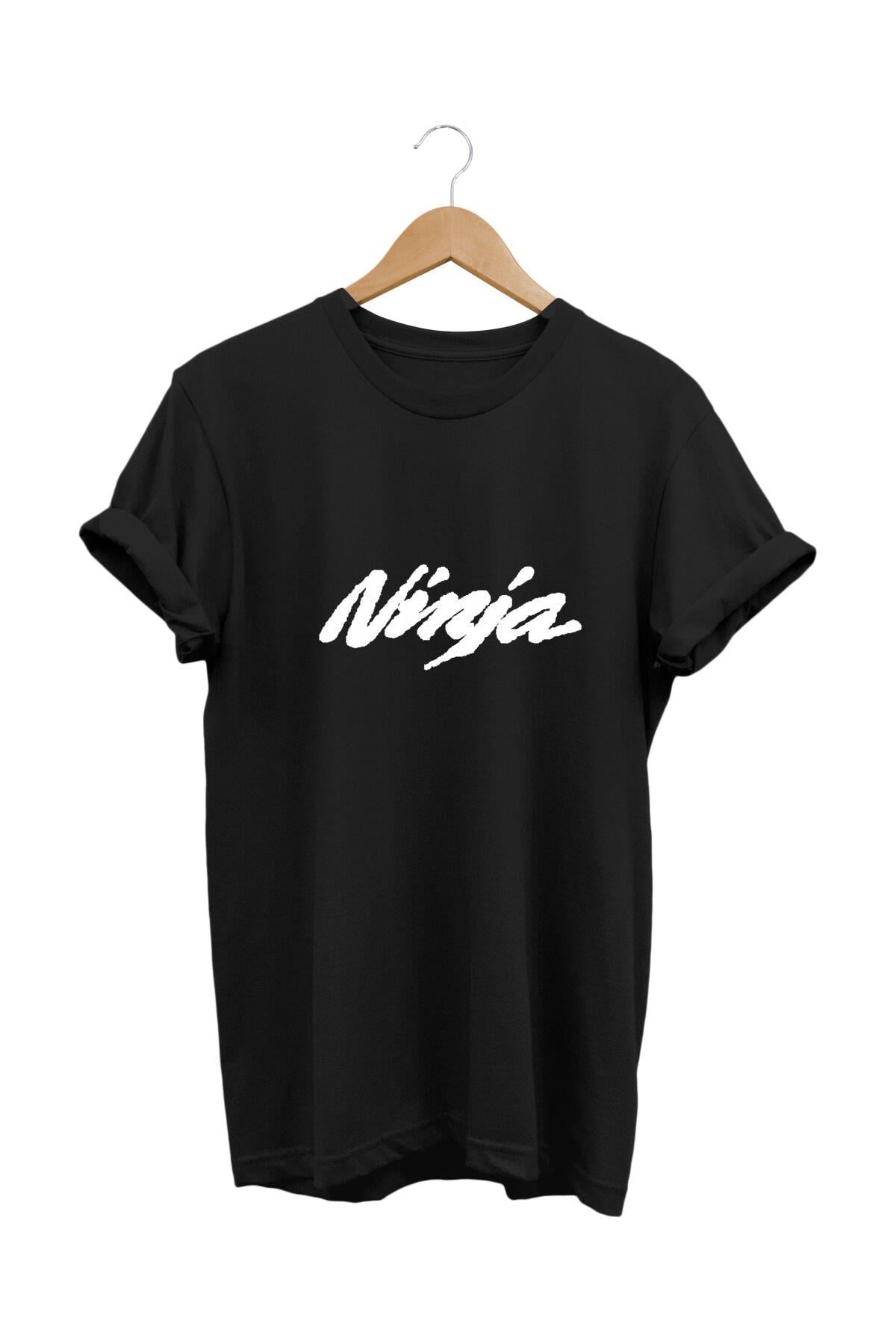 Widi Ninja Baskılı T-Shirt Siyah