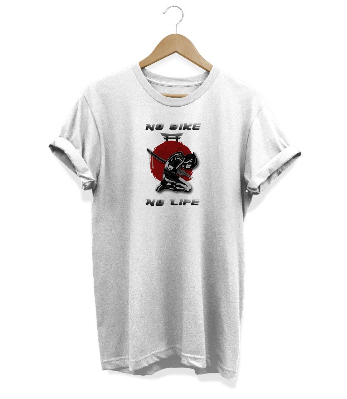 Widi No Bike Baskılı T_Shirt Beyaz