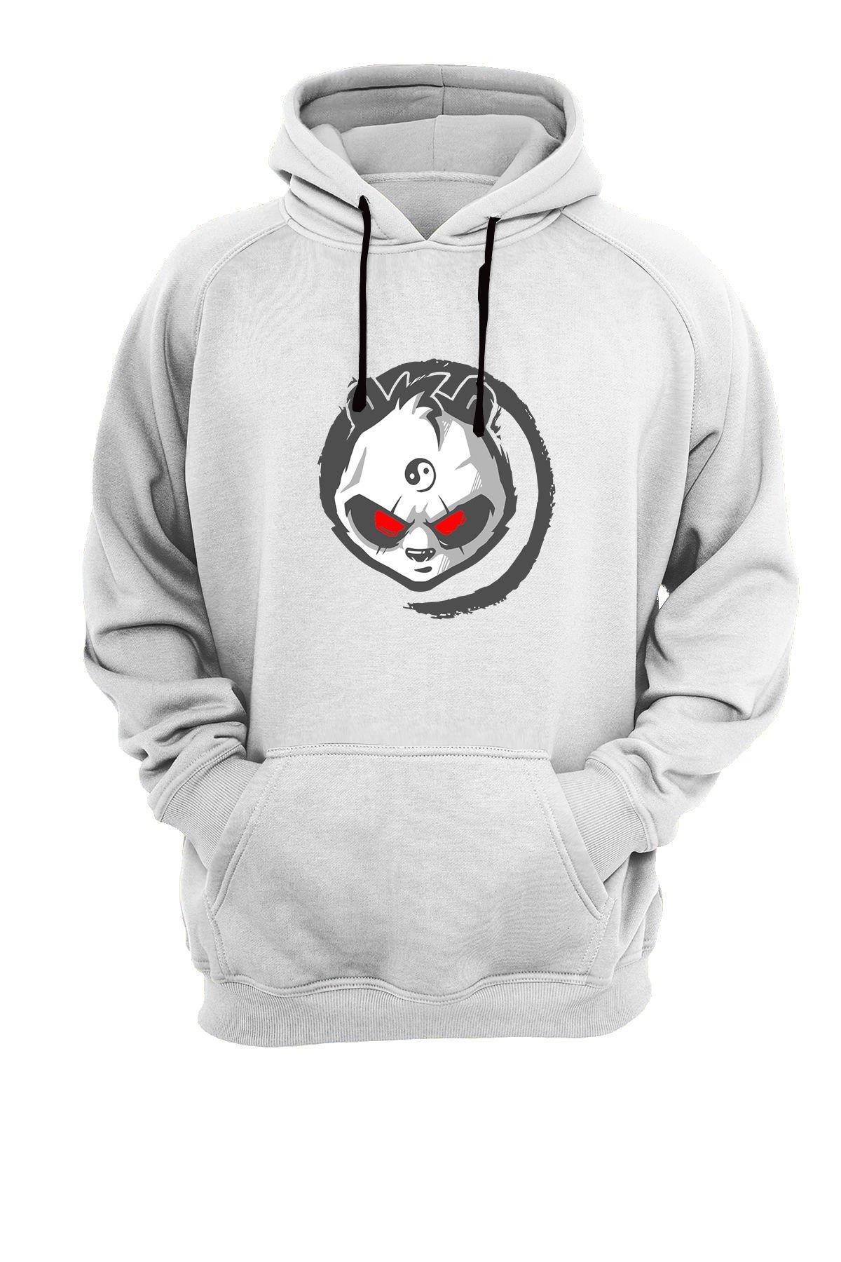 Widi Panda Baskılı Sweatshirt Beyaz