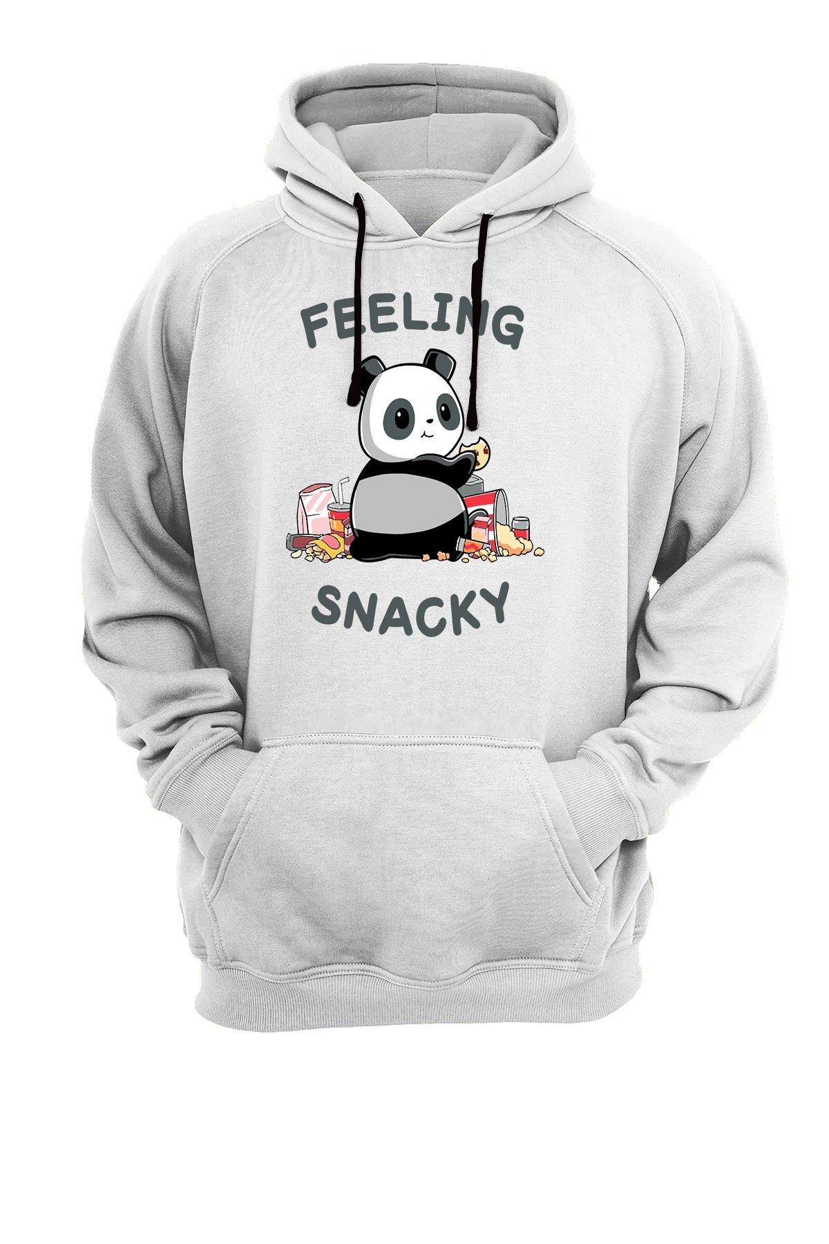Widi Panda Baskılı Sweatshirt Beyaz