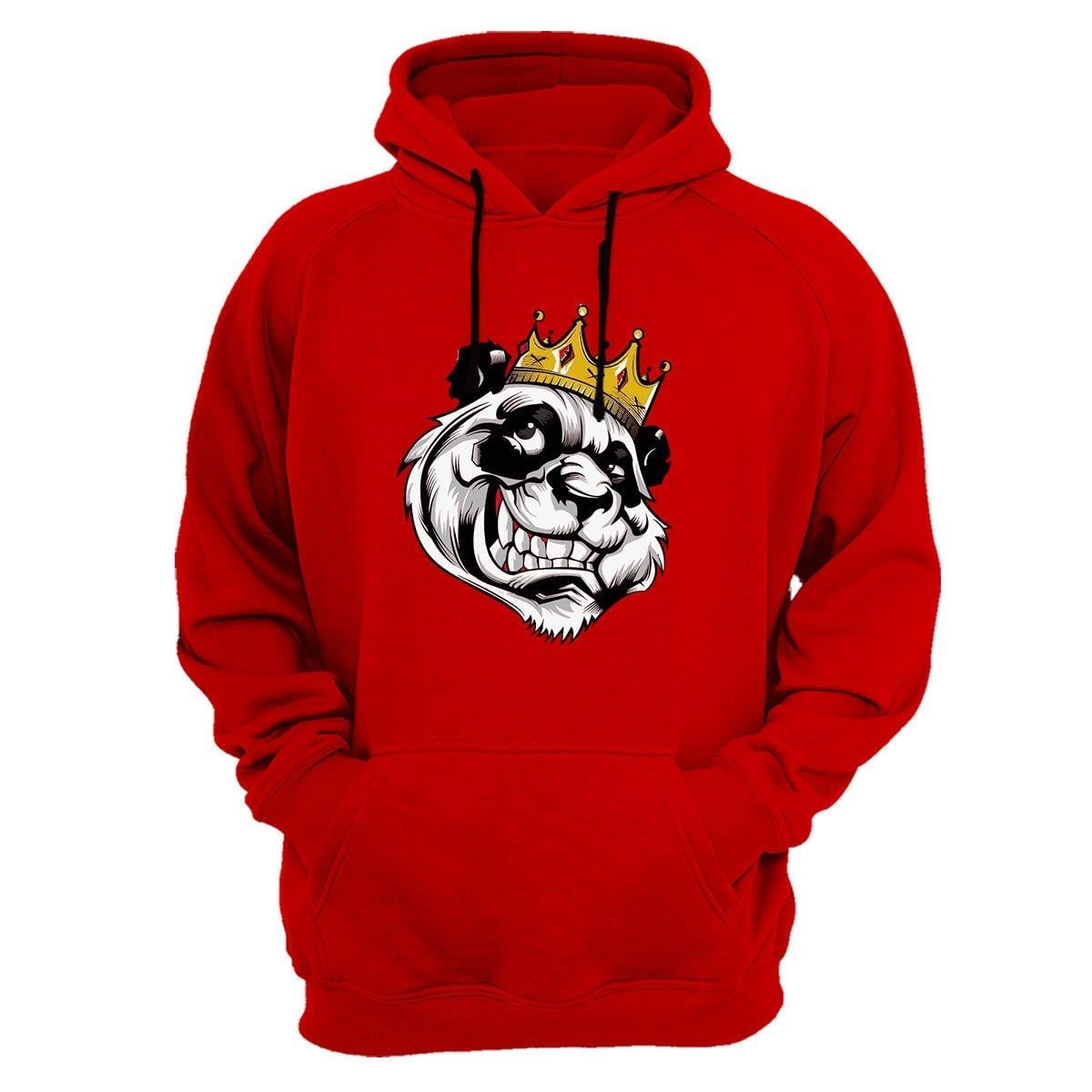 Widi Panda Baskılı Sweatshirt Kırmızı