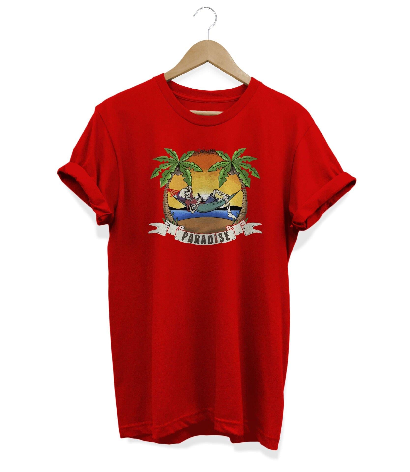 Widi Paradise Baskılı T-Shirt Kırmızı