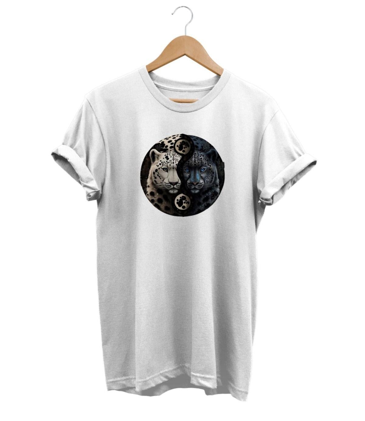 Widi Pars Baskılı T-Shirt Beyaz