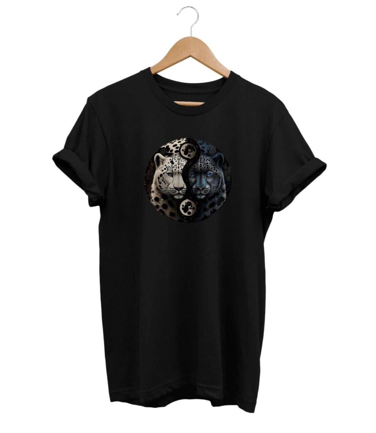 Widi Pars Baskılı T-Shirt Siyah