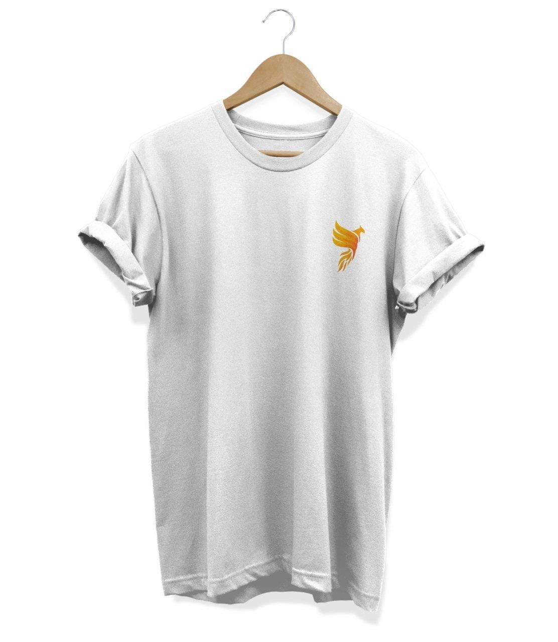 Widi Phoneix Cep Baskılı T-Shirt Beyaz