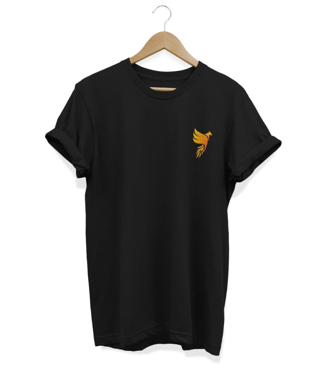 Widi Phoneix Cep Baskılı T-Shirt Siyah