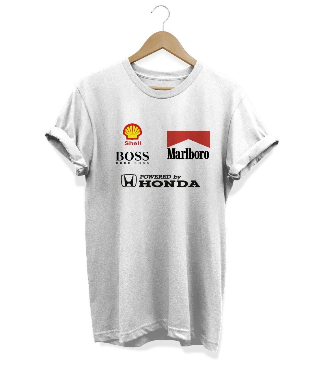 Widi  Powerd By Honda  Baskılı T_Shirt Beyaz