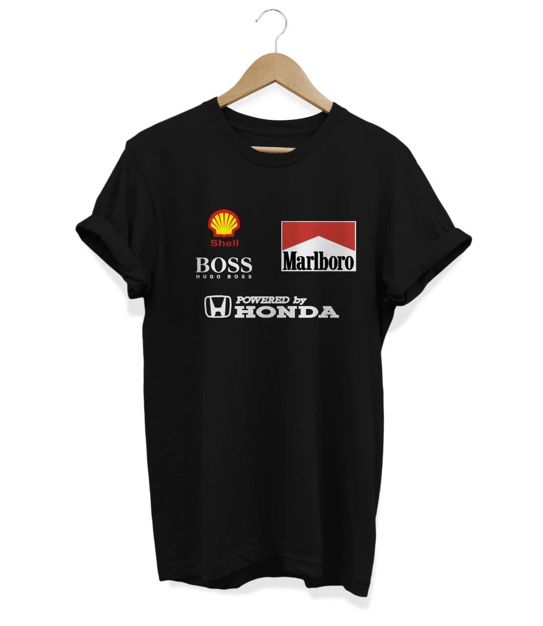 Widi  Powerd By Honda  Baskılı T_Shirt Siyah
