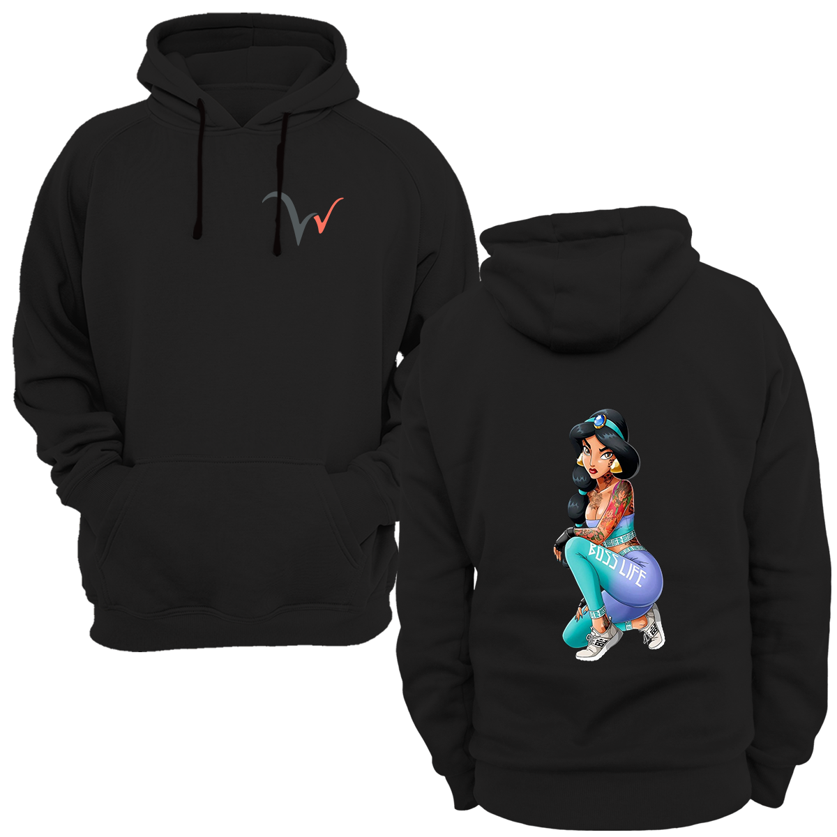 Widi Prenses Baskılı Sweatshirt Siyah