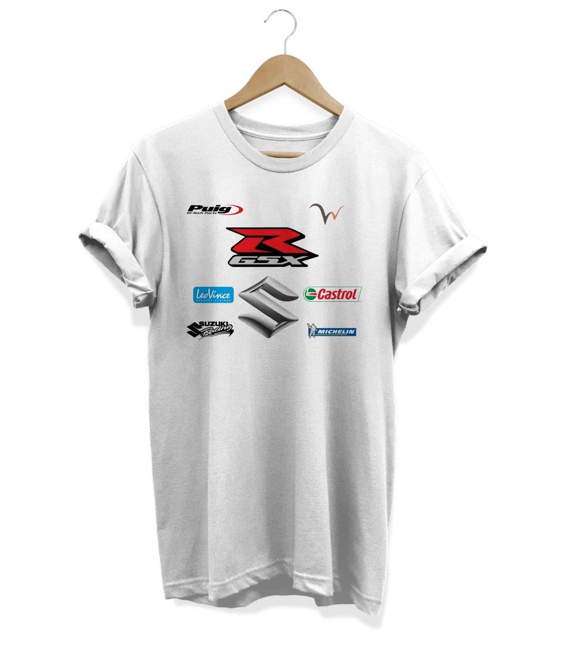 Widi R Gsx Baskılı T_Shirt Beyaz
