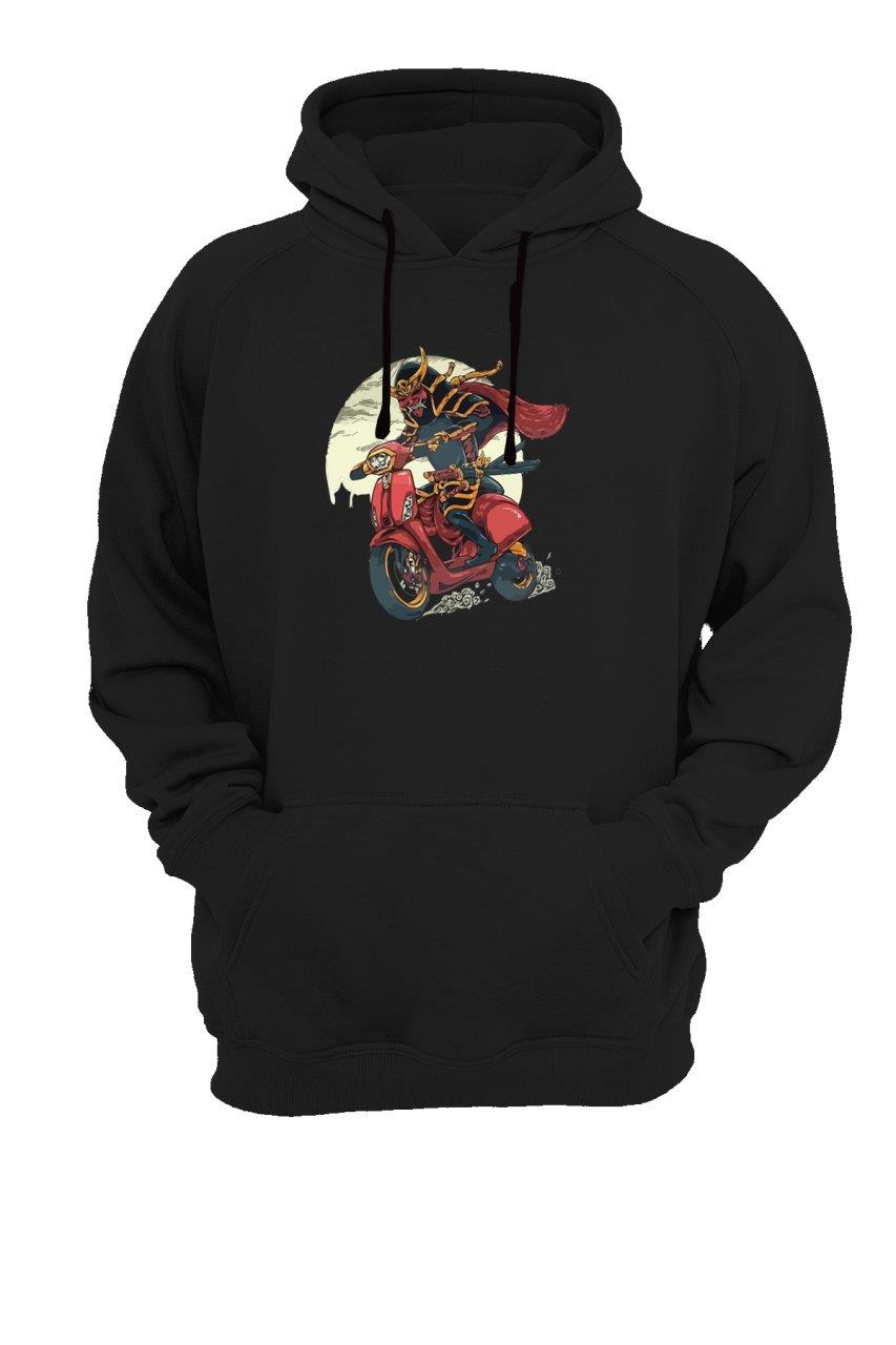 Widi Samuray Baskılı Sweatshirt Siyah